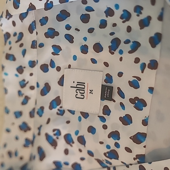 Cabi Camilla leopard shirt dress,  size Medium - Picture 8 of 10